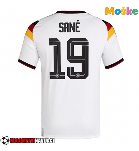 Moške Nogometnih dresov Nemčija Leroy Sane #19 Domači SP 2026 Kratki rokavi Moške Nogometnih dresov Nemčija Leroy Sane #19 Domači SP 2026 Kratki rokavi